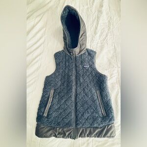 Patagonia Los Gatos Reversible Hooded Vest Gray/Blue Size S HIKING, OUTDOORS